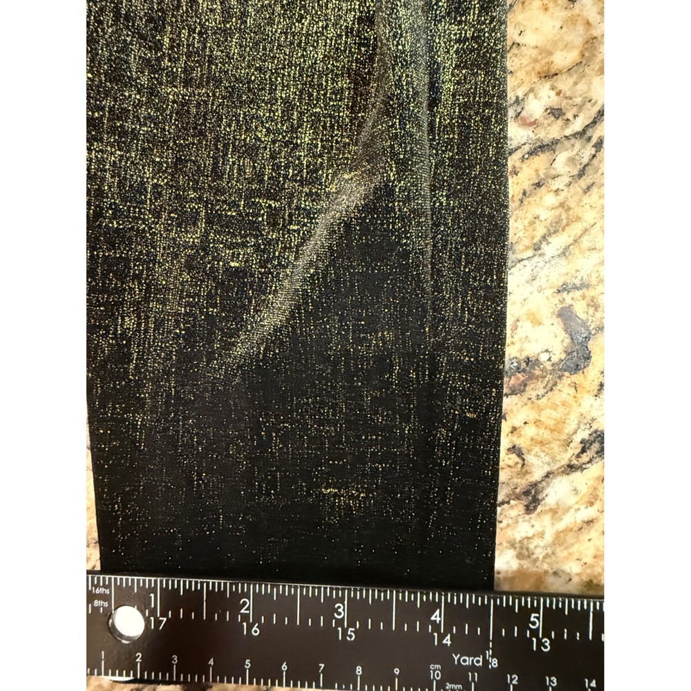 Spanx Metallic Textured Leggings XL Black Gold Shimmer High Waist Compression - Picture 8 of 8